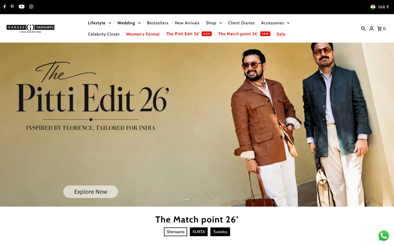 Gargee Designers, an online menswear store built by AETHEX